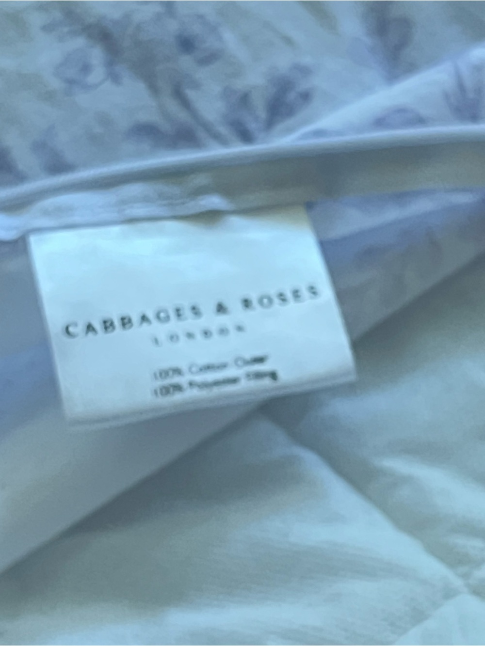 Cabbages & Roses Lavender Floral Quilted Shams with Ruffle Trim - Picture 6 of 16